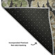 10' X 14' Black Olive Green And Gray Floral Washable Area Rug With UV Protection
