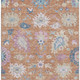3' X 5' Orange Teal And Pink Floral Washable Area Rug With UV Protection