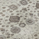9' X 12' Ivory Brown And Gray Floral Washable Area Rug With UV Protection