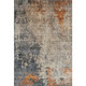 5' X 8' Khaki Beige And Blue Abstract Washable Area Rug With UV Protection