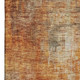 3' X 5' Tan Beige And Red Abstract Washable Area Rug With UV Protection