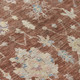 8' X 10' Rust Beige And Blue Floral Washable Indoor Outdoor Area Rug