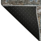 3' X 5' Chocolate And Denim Blue Medallion Washable Indoor Outdoor Area Rug