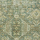 5' X 8' Fern Green And Gold Medallion Washable Indoor Outdoor Area Rug