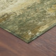 10' X 14' Sage And Beige Abstract Washable Indoor Outdoor Area Rug