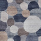 10' X 14' Blue Beige And Gray Geometric Washable Indoor Outdoor Area Rug
