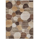 8' X 10' Brown Copper And Beige Geometric Washable Indoor Outdoor Area Rug