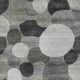 3' X 5' Gray And Silver Geometric Washable Indoor Outdoor Area Rug