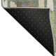 3' X 5' Artichoke Green Copper And Ivory Striped Washable Indoor Outdoor Area Rug