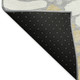 3' X 5' Gray Gold And Ivory Floral Washable Indoor Outdoor Area Rug