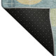 3' X 5' Teal Blue Ivory And Green Geometric Washable Indoor Outdoor Area Rug