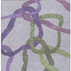 9' X 12' Lavender Green And Brown Abstract Washable Indoor Outdoor Area Rug