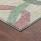 5' X 8' Tan Blue And Mauve Abstract Washable Indoor Outdoor Area Rug