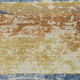 9' X 12' Gold Blue And Rust Striped Washable Indoor Outdoor Area Rug