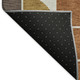 5' X 8' Coffee Gold Gray And Beige Geometric Washable Indoor Outdoor Area Rug