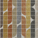 8' X 10' Coffee Gold Gray And Beige Geometric Washable Indoor Outdoor Area Rug