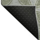 9' X 12' Artichoke Green And Ivory Geometric Washable Indoor Outdoor Area Rug