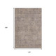 10' X 14' Coffee And Beige Geometric Washable Area Rug With UV Protection