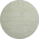 8' X 8' Mint Green And Ivory Geometric Washable Round Rug With UV Protection