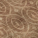 8' X 8' Terra Cotta And Rust Geometric Washable Round Rug With UV Protection