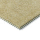 8' Wheat And Gold Geometric Washable Area Rug With UV Protection