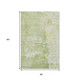 3' X 5' Artichoke Green And Gold Abstract Washable Area Rug With UV Protection