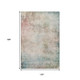 10' X 14' Taupe Blush And Teal Abstract Washable Area Rug With UV Protection