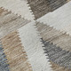 10' X 14' Brown Ivory And Gray Geometric Washable Area Rug With UV Protection