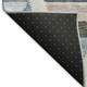 9' X 12' Blue Silver And Gray Geometric Washable Area Rug With UV Protection