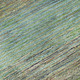 9' X 12' Artichoke Green Blue And Copper Striped Washable Area Rug With UV Protection