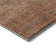 10' X 14' Copper Ivory And Gray Striped Washable Area Rug With UV Protection