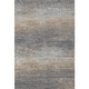 3' X 5' Pewter Gray And Beige Striped Washable Area Rug With UV Protection