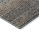 8' X 8' Pewter Gray And Beige Striped Washable Round Rug With UV Protection