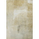 5' X 8' Wheat Ivory And Beige Striped Washable Area Rug With UV Protection