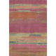 5' X 8' Blush Orange And Teal Abstract Washable Area Rug With UV Protection