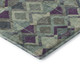 3' X 5' Pale Aqua And Purple Geometric Washable Area Rug With UV Protection