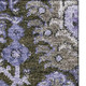 5' X 8' Purple Gray And Silver Damask Washable Area Rug With UV Protection
