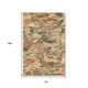 10' X 14' Copper Gray And Taupe Abstract Washable Area Rug With UV Protection