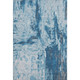 3' X 5' Denim Blue Silver And Gray Abstract Washable Area Rug With UV Protection