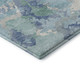 3' X 5' Pale Aqua Ivory And Gray Abstract Washable Area Rug With UV Protection