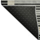 10' X 14' Black Gray And Silver Striped Washable Area Rug With UV Protection