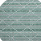 8' X 8' Teal Ivory And Lavender Geometric Washable Round Rug With UV Protection