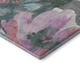 5' X 8' Teal Blush And Ivory Floral Washable Area Rug With UV Protection