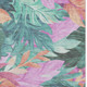 3' X 5' Teal Pink And Salmon Floral Washable Area Rug With UV Protection