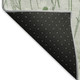 3' X 5' Mint Green And Ivory Floral Washable Area Rug With UV Protection