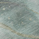3' X 5' Teal Green And Ivory Abstract Washable Area Rug With UV Protection