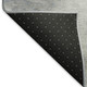 3' X 5' Sky Blue Gray And Silver Striped Washable Area Rug With UV Protection