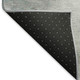 9' X 12' Teal Gray And Silver Striped Washable Area Rug With UV Protection