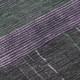 8' Purple And Olive Green Striped Washable Area Rug With UV Protection