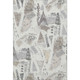 5' X 8' Linen Ivory And Gray Geometric Washable Area Rug With UV Protection